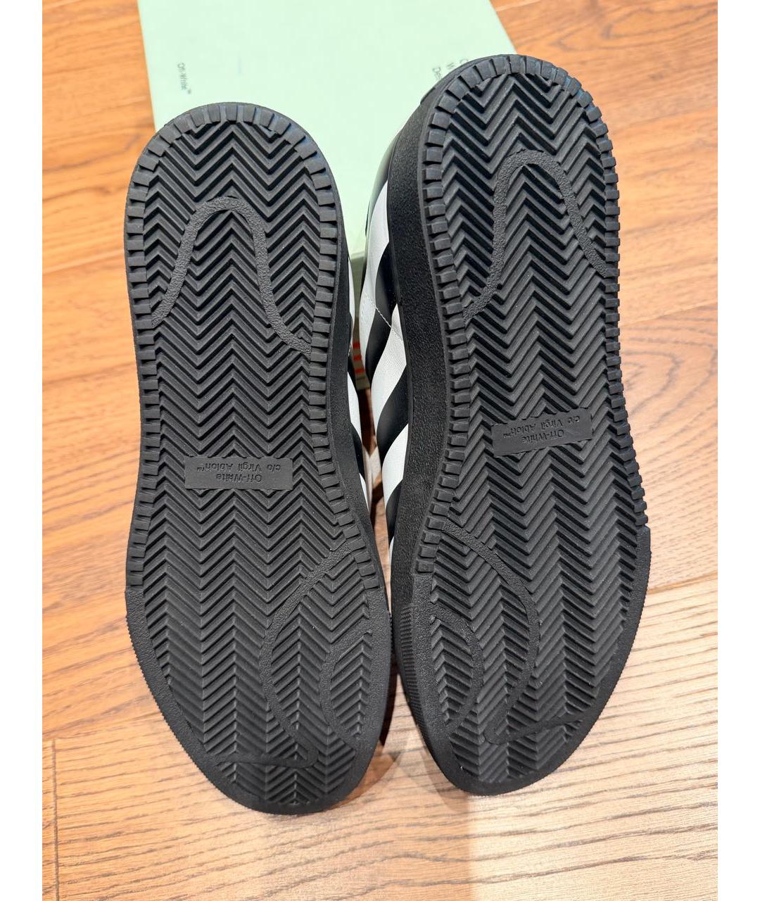OFF-WHITE Белые кожаные кеды, фото 5