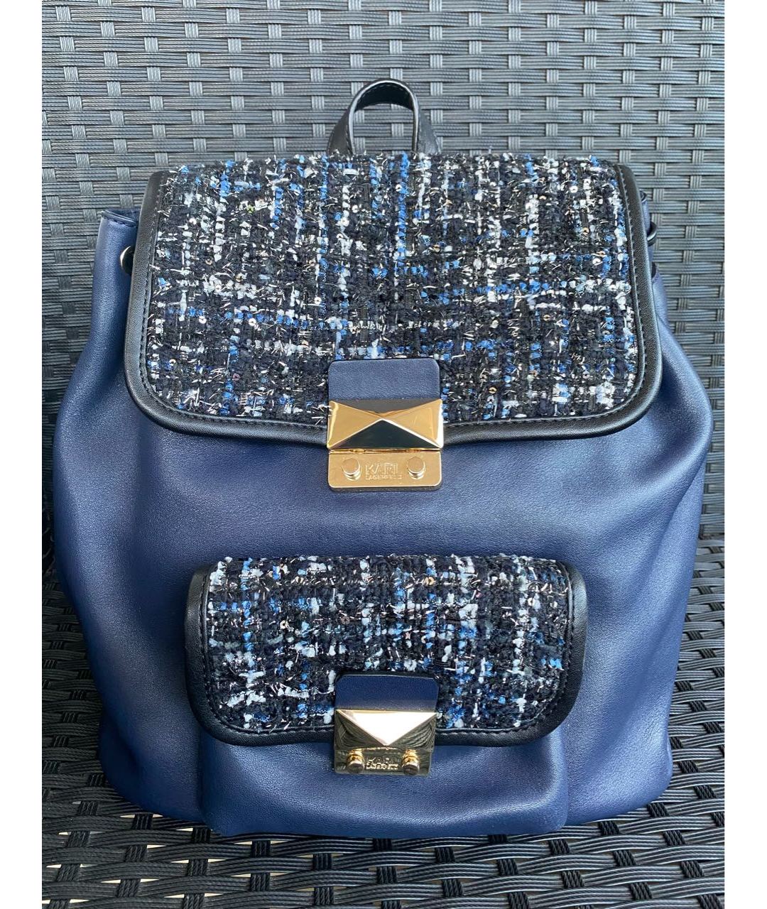 KARL LAGERFELD Темно-синий рюкзак, фото 3