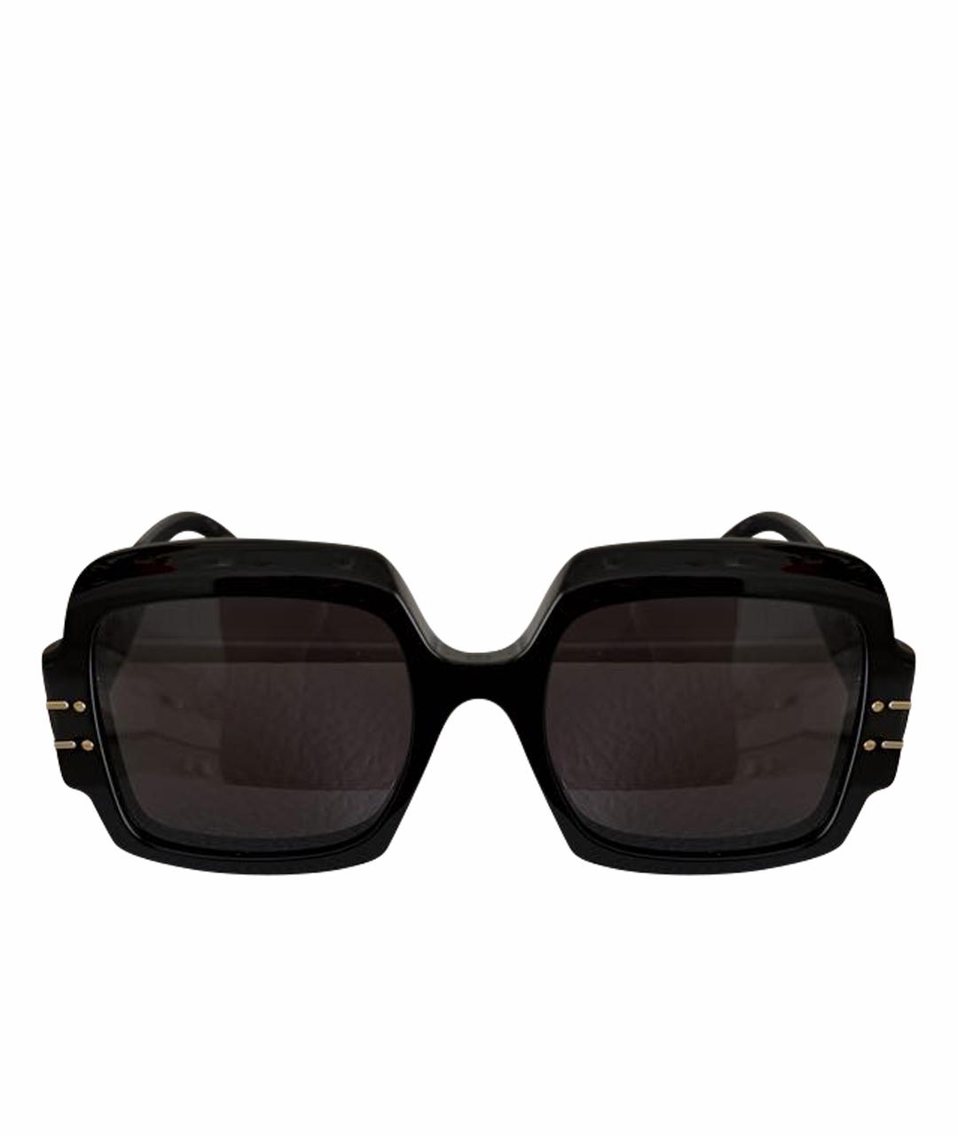 CHRISTIAN DIOR Черные пластиковые солнцезащитные очки, фото 1