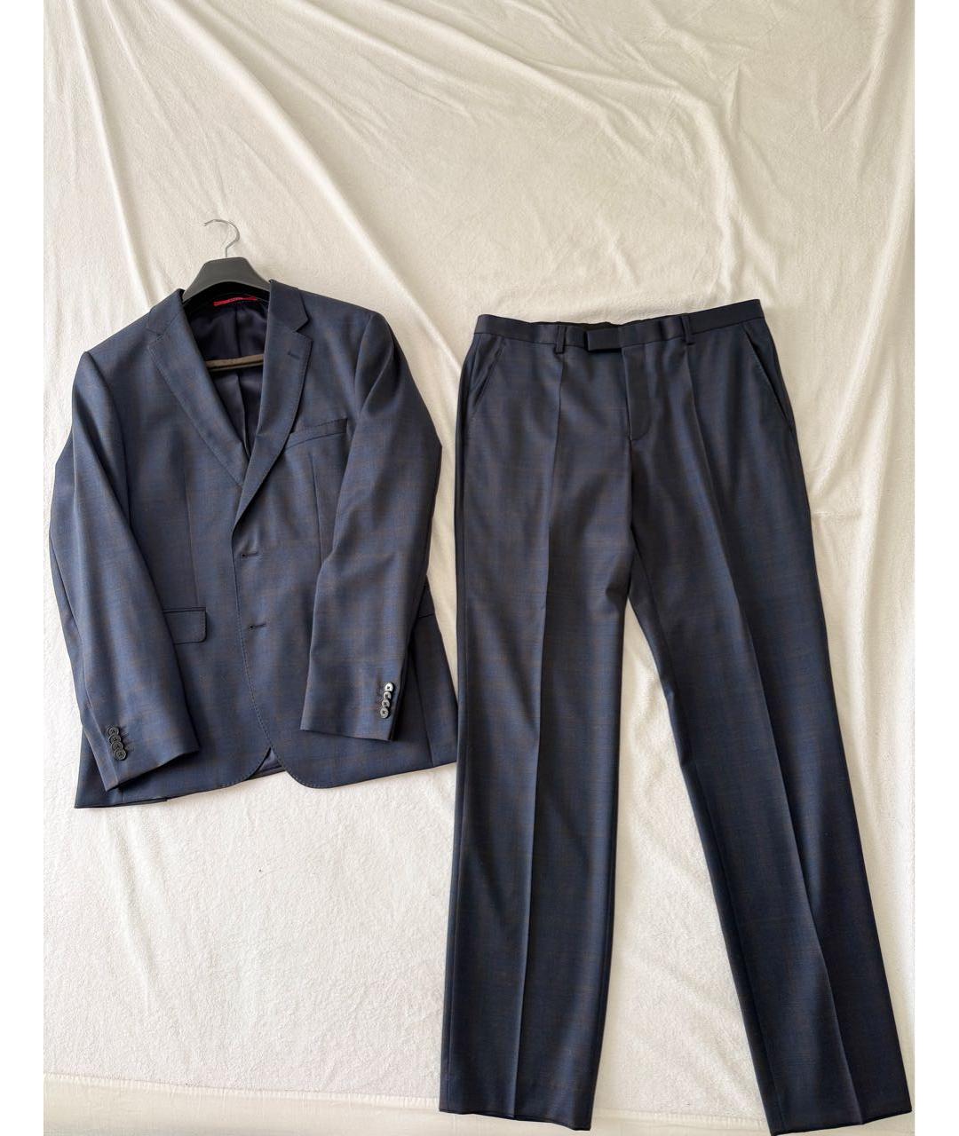 HUGO BOSS Темно-синий классический костюм, фото 4