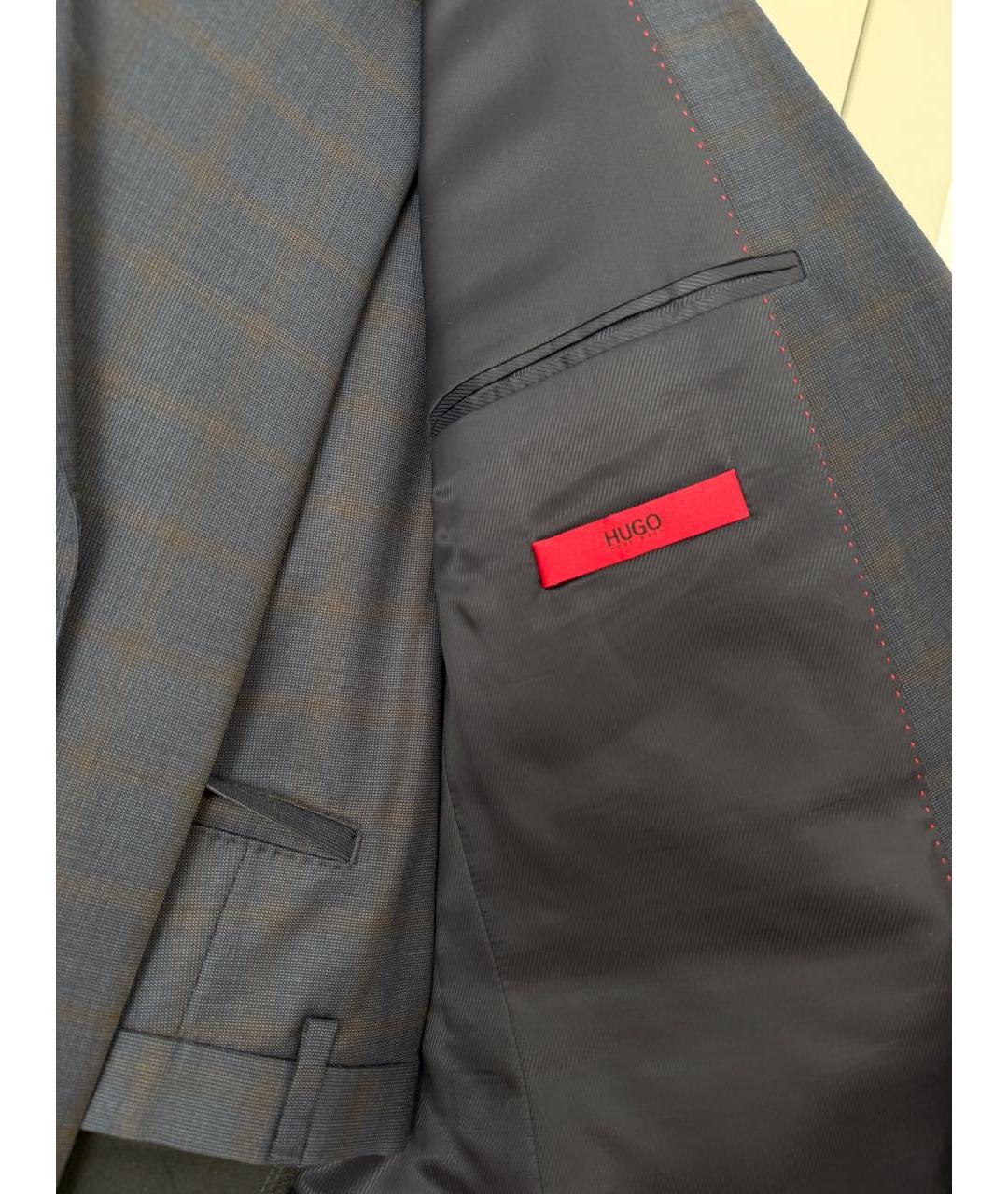 HUGO BOSS Темно-синий классический костюм, фото 3