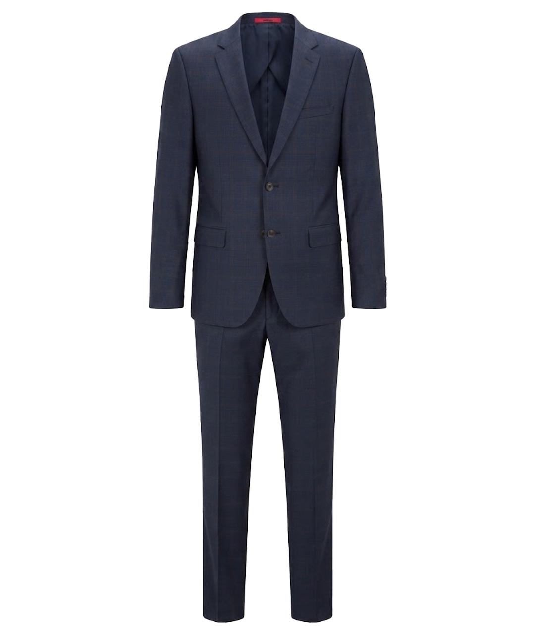 HUGO BOSS Темно-синий классический костюм, фото 1