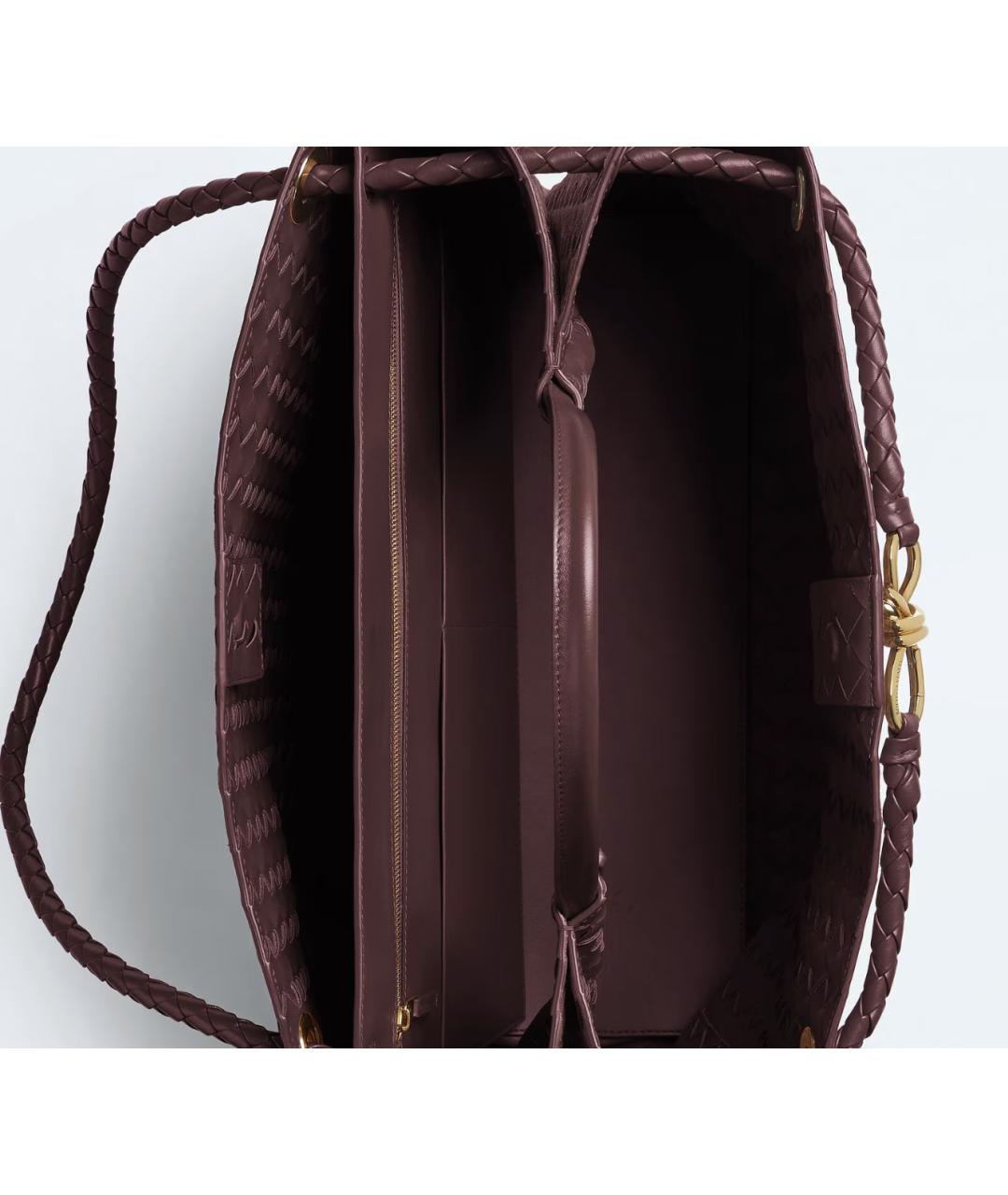 BOTTEGA VENETA Бордовая замшевая сумка через плечо, фото 2