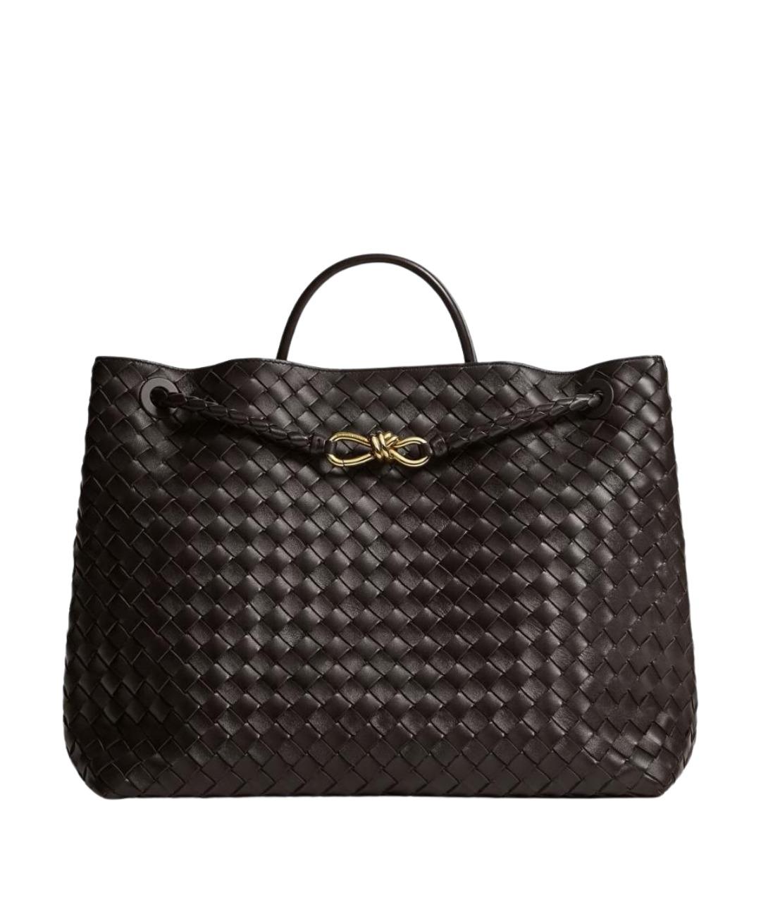 BOTTEGA VENETA Коричневая кожаная сумка через плечо, фото 1