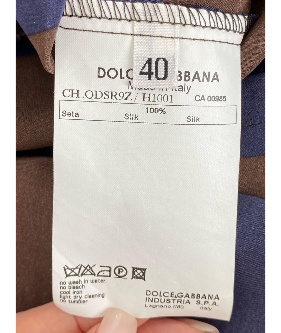 DOLCE&GABBANA Шелковая рубашка, фото 4