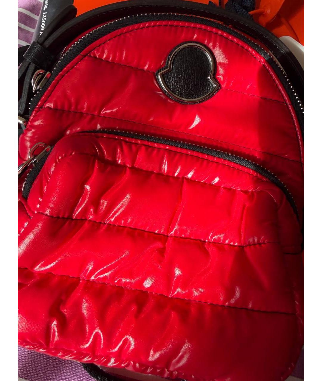 MONCLER Красный рюкзак, фото 2