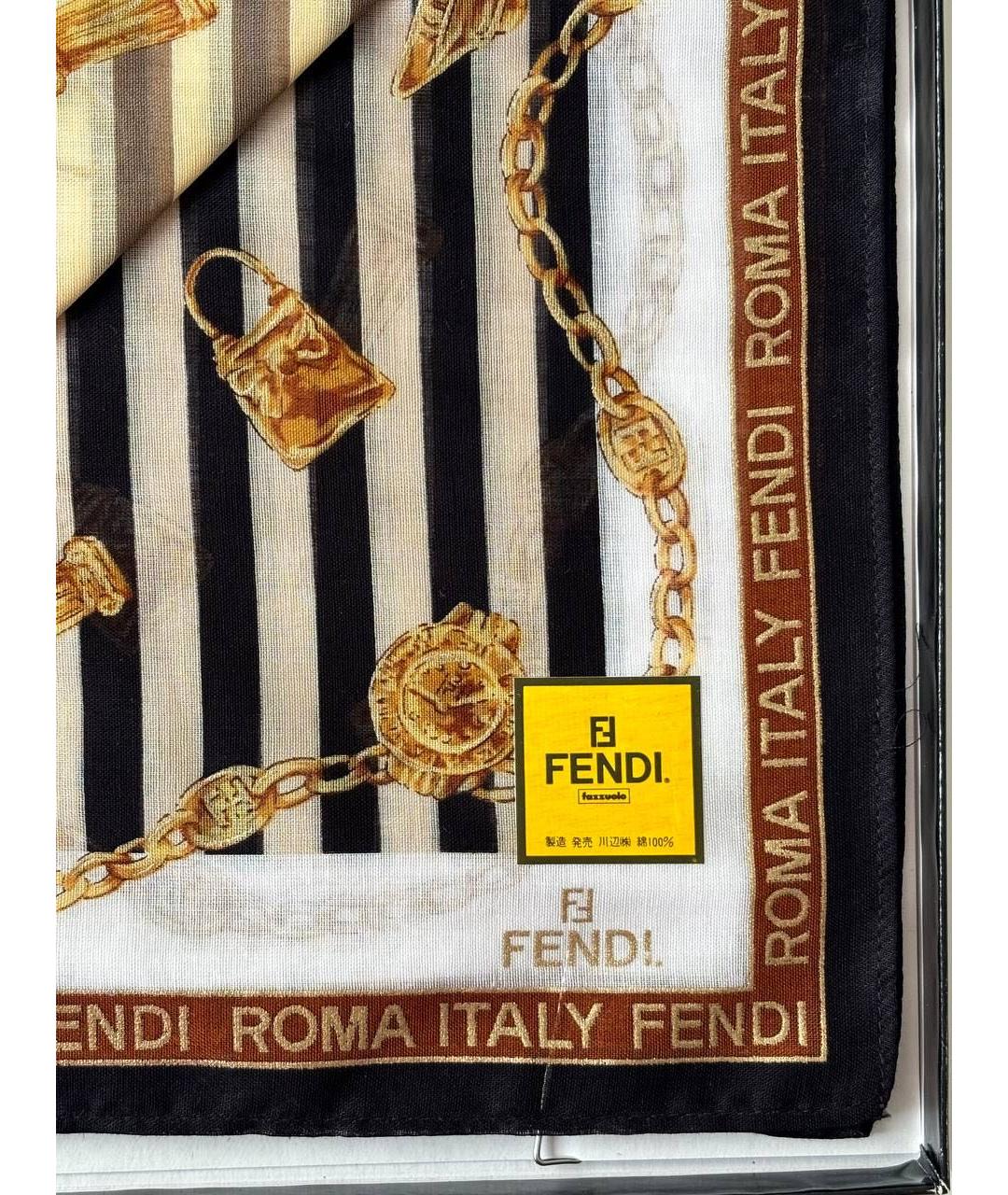 FENDI Мульти хлопковый платок, фото 4