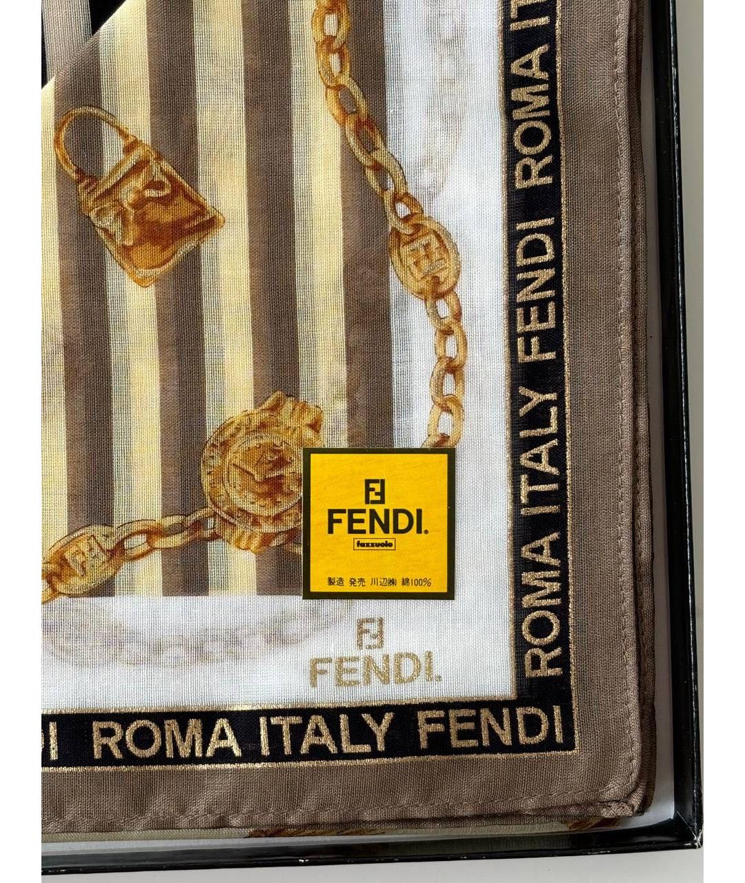 FENDI Мульти хлопковый платок, фото 3