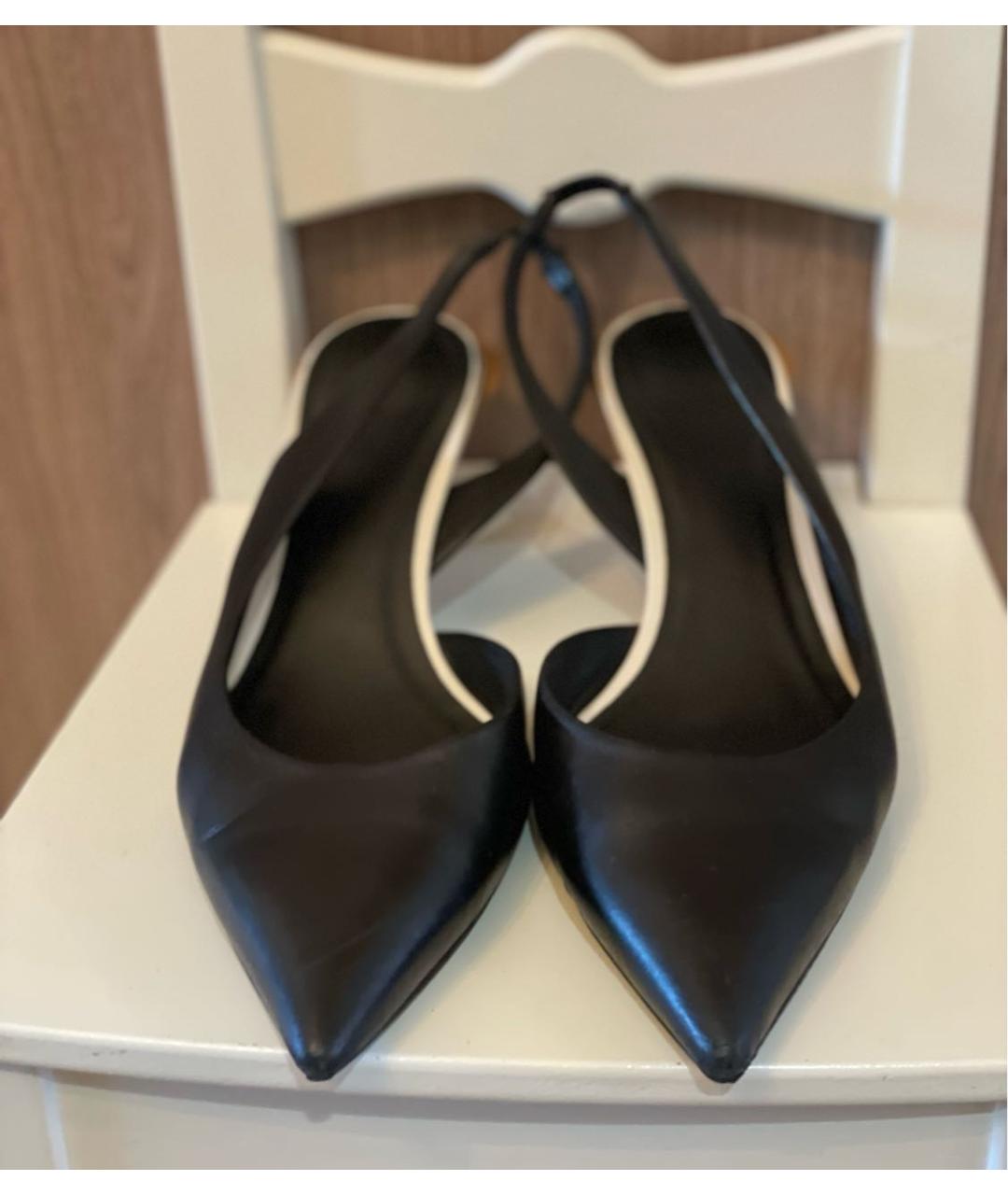 BURBERRY Черные кожаные туфли, фото 2
