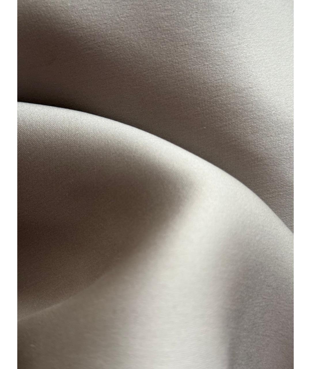 GIORGIO ARMANI Серая шелковая блузы, фото 4