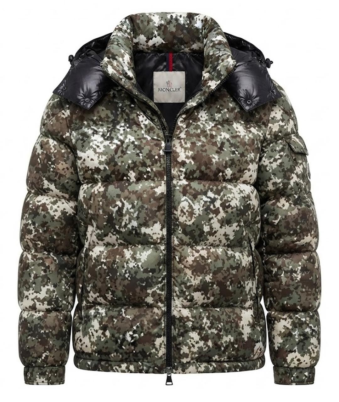 MONCLER Хаки пуховик, фото 1
