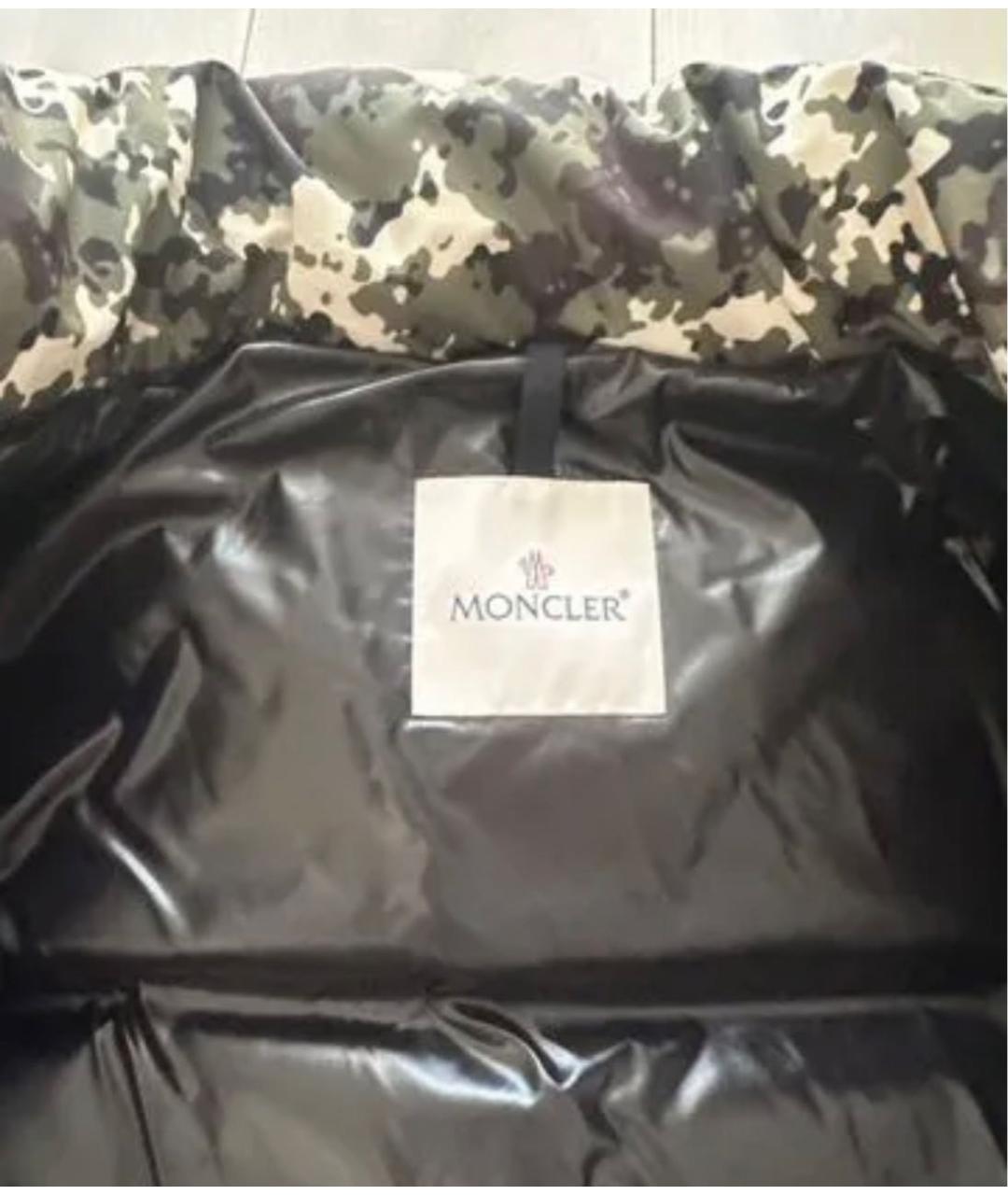 MONCLER Хаки пуховик, фото 2