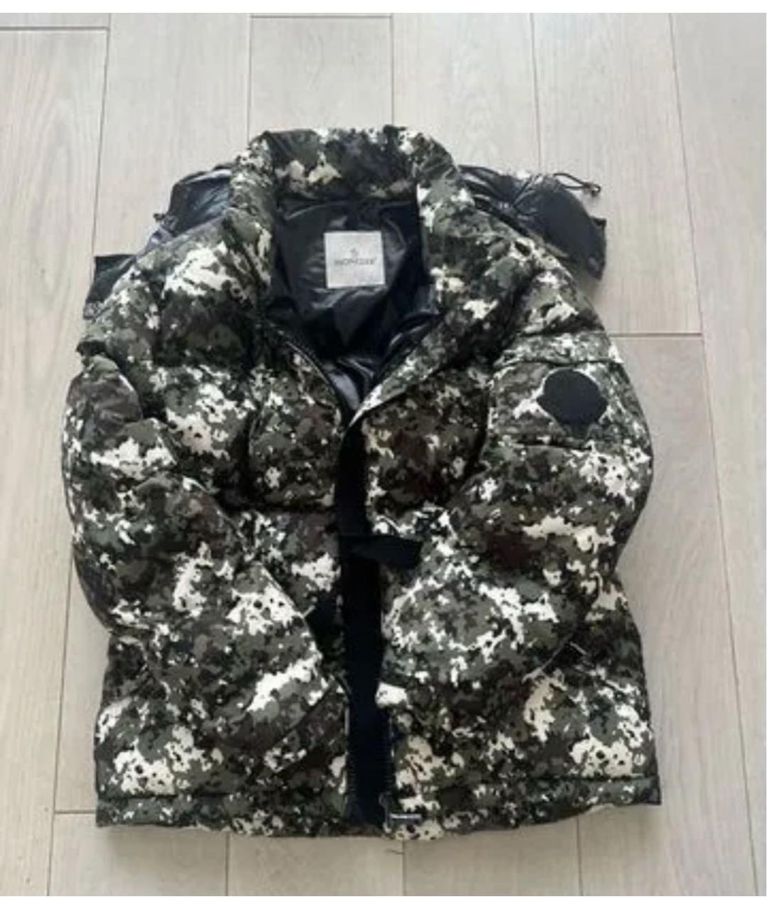 MONCLER Хаки пуховик, фото 3