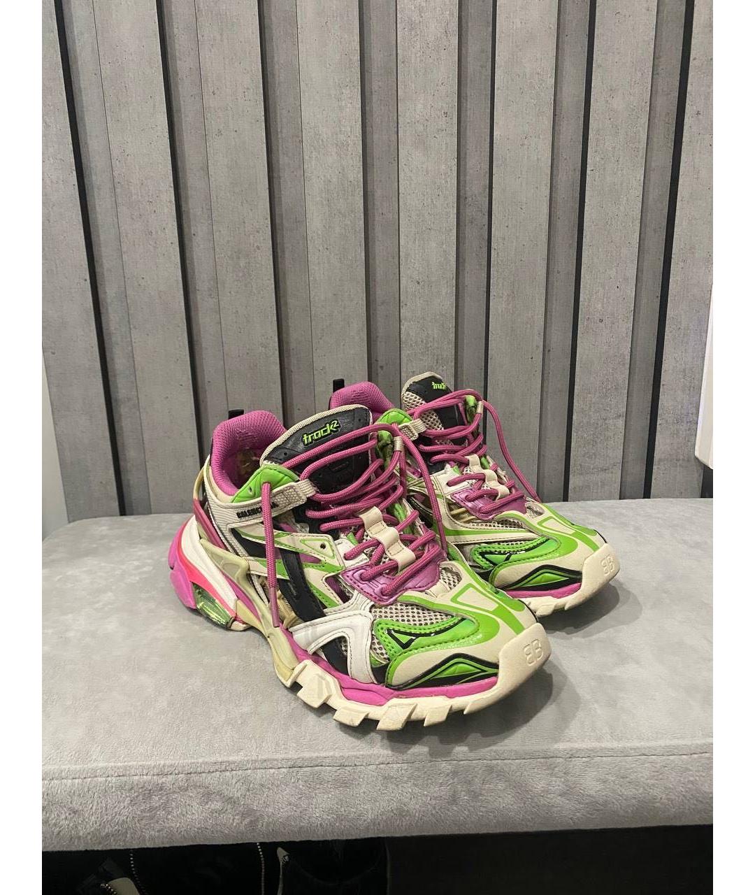 BALENCIAGA Мульти кожаные кроссовки, фото 7