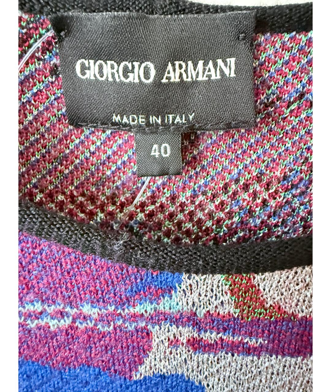 GIORGIO ARMANI Мульти шерстяной джемпер / свитер, фото 4