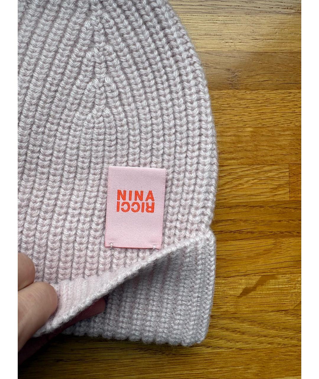 NINA RICCI Розовая шерстяная шапка, фото 3