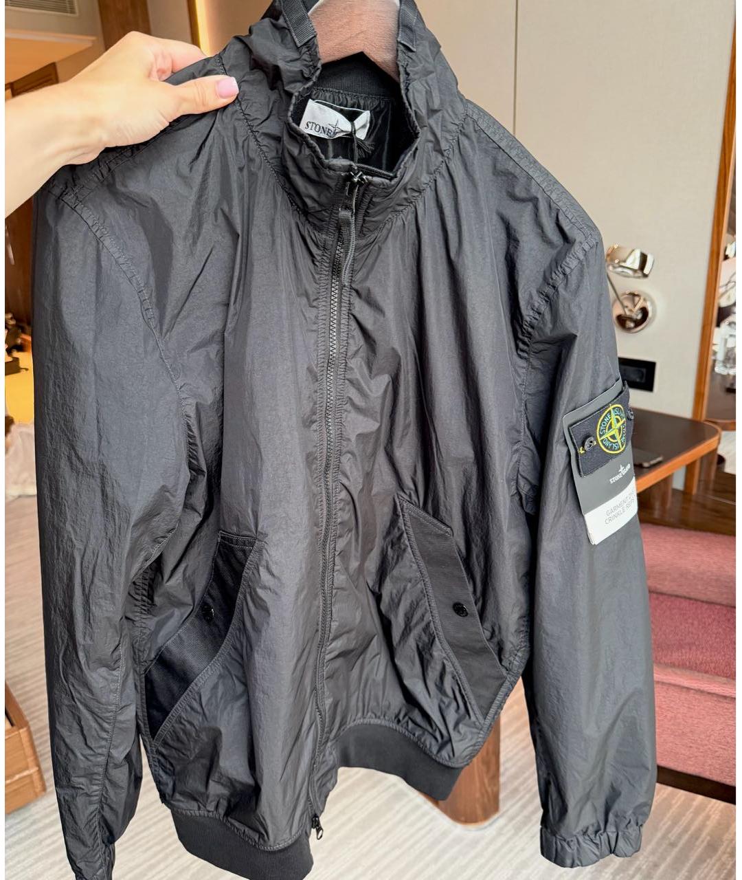 STONE ISLAND Черная куртка, фото 5