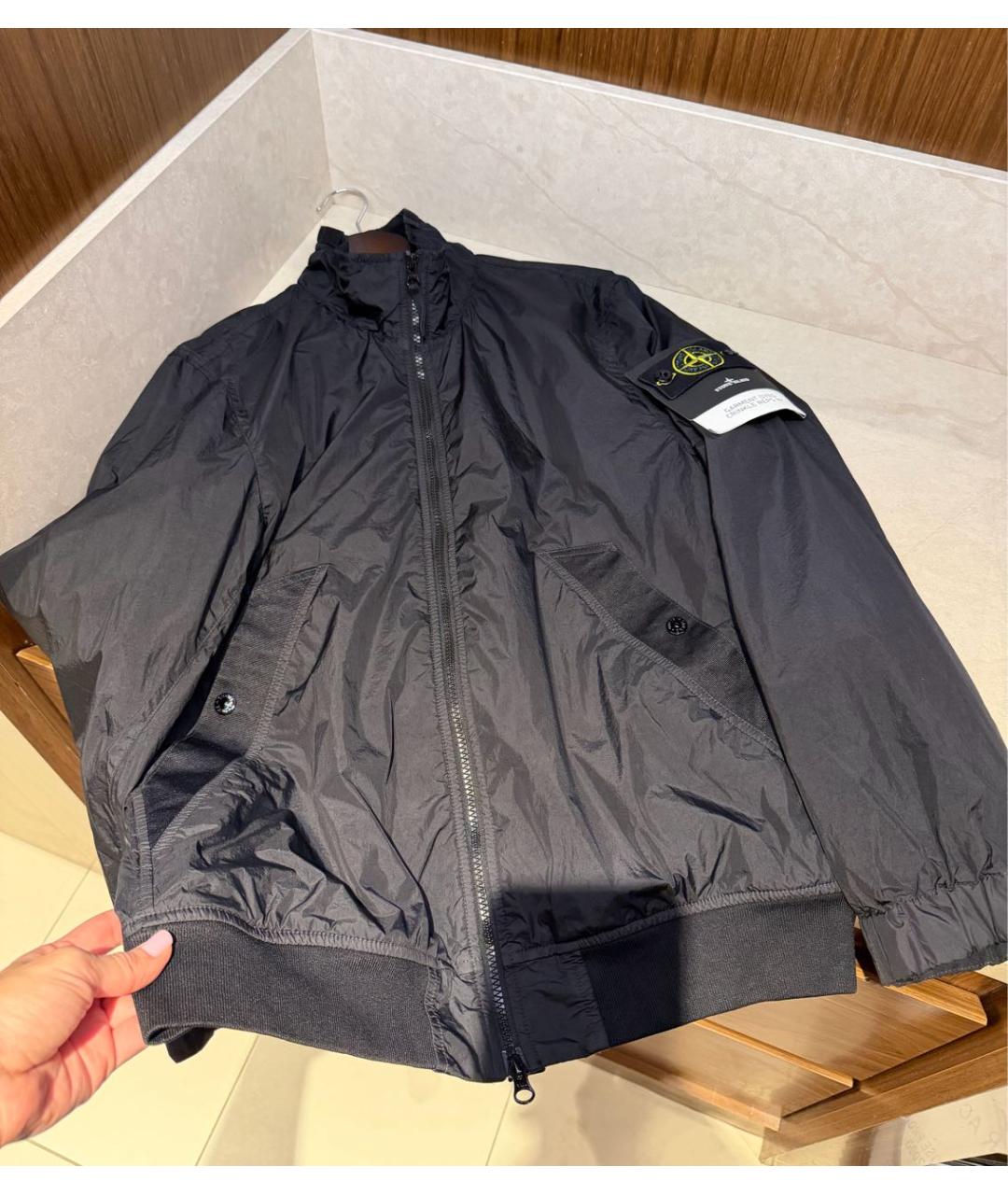 STONE ISLAND Черная куртка, фото 2