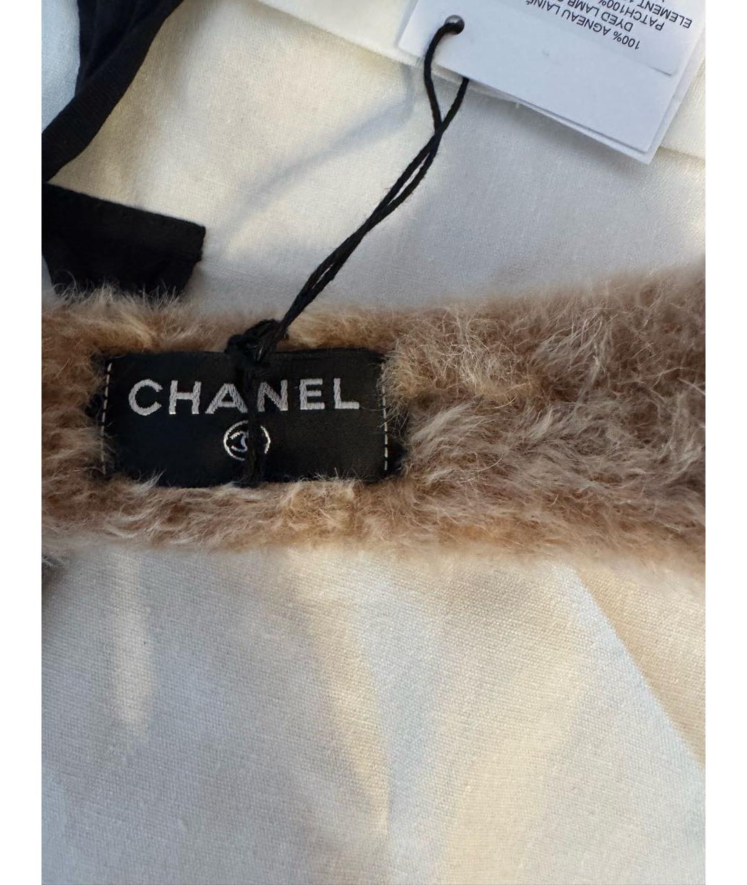 CHANEL Коричневая повязка на голову, фото 4