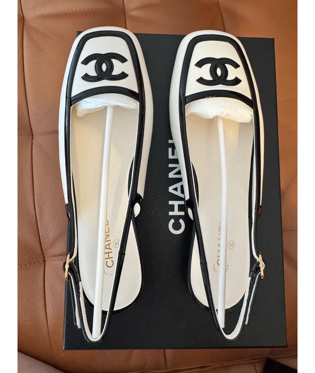 CHANEL Кожаные босоножки, фото 6
