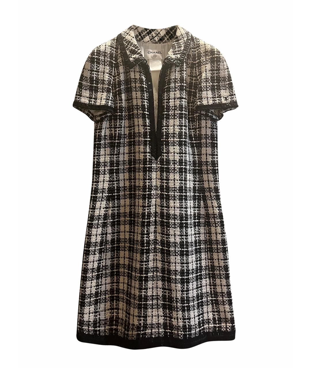CHANEL Черное хлопковое повседневное платье, фото 1