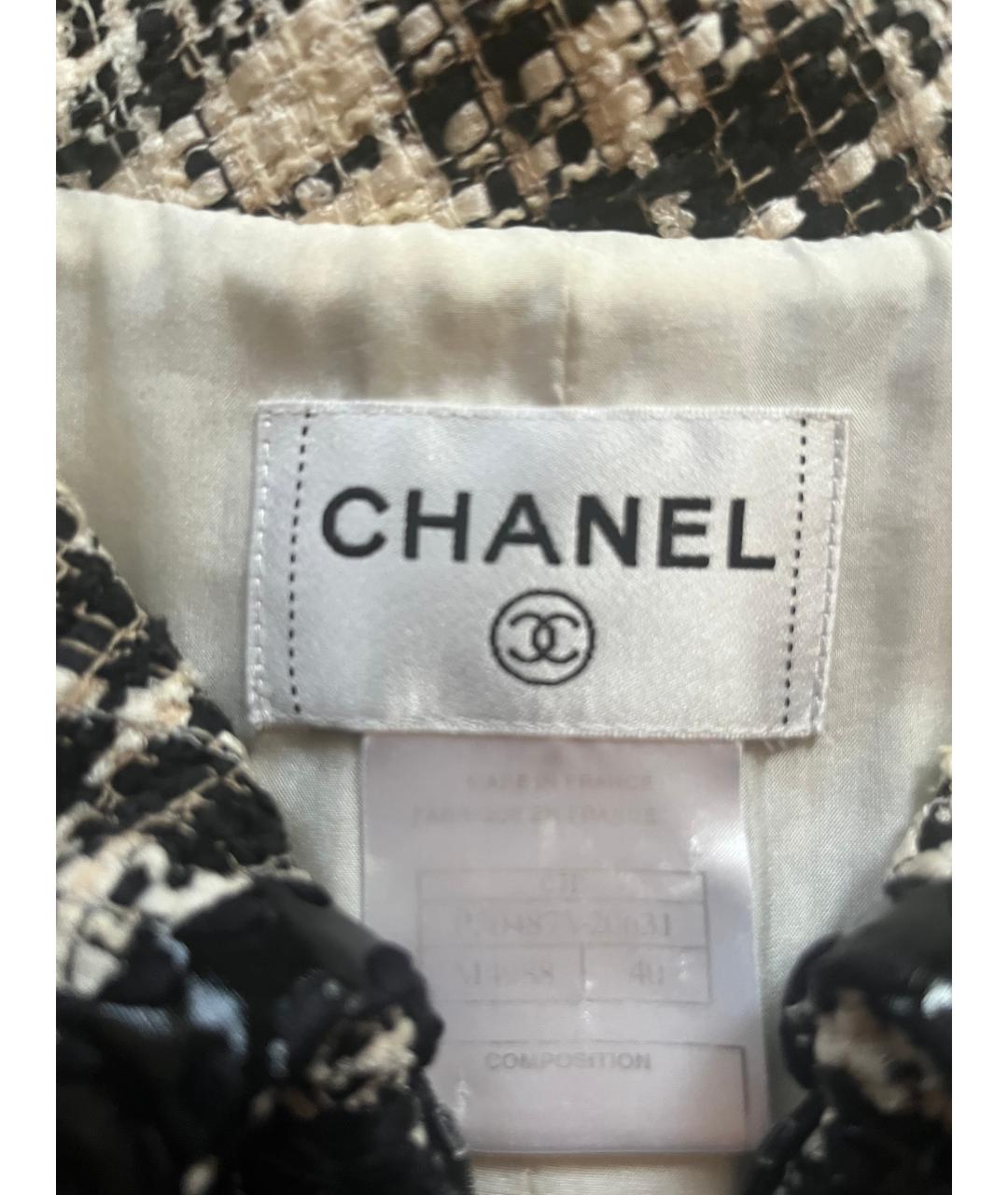 CHANEL Черное хлопковое повседневное платье, фото 4