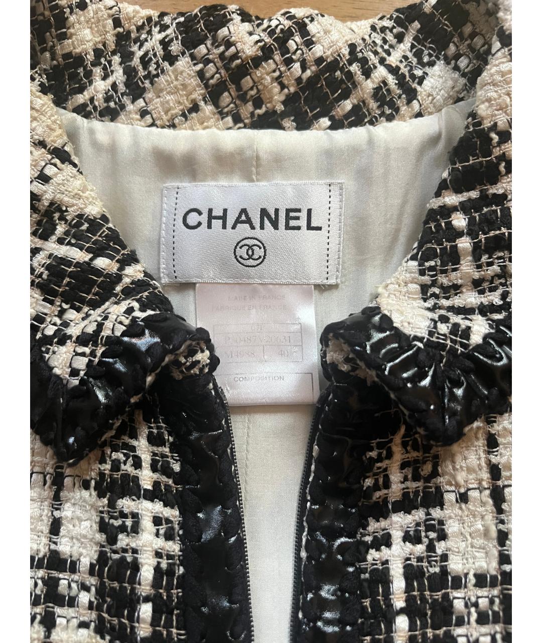 CHANEL Черное хлопковое повседневное платье, фото 3