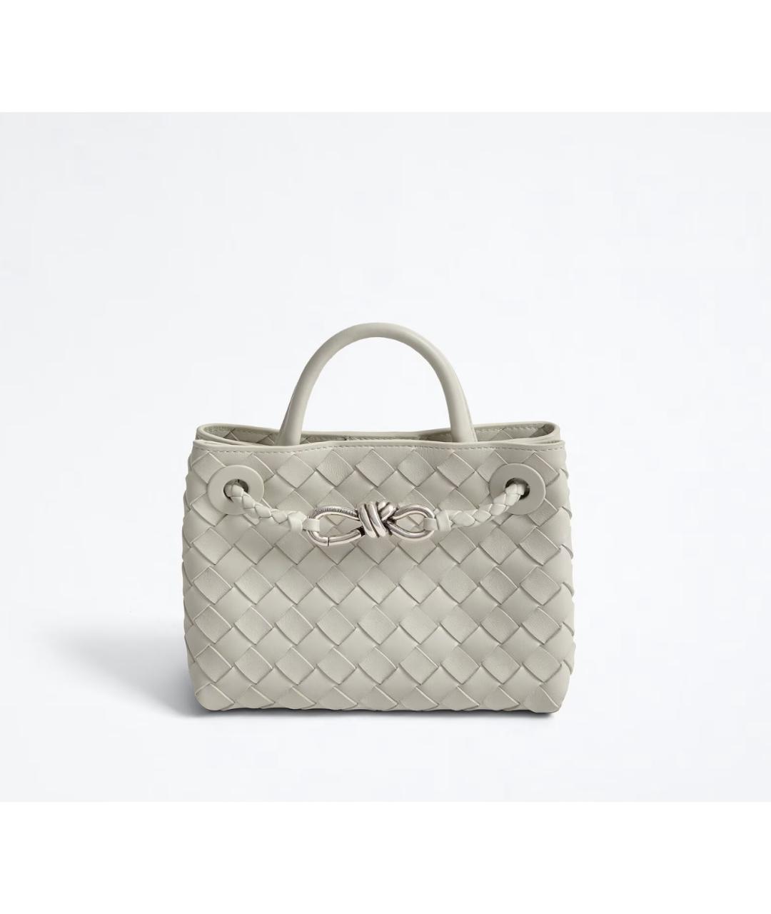 BOTTEGA VENETA Бежевая кожаная сумка через плечо, фото 4