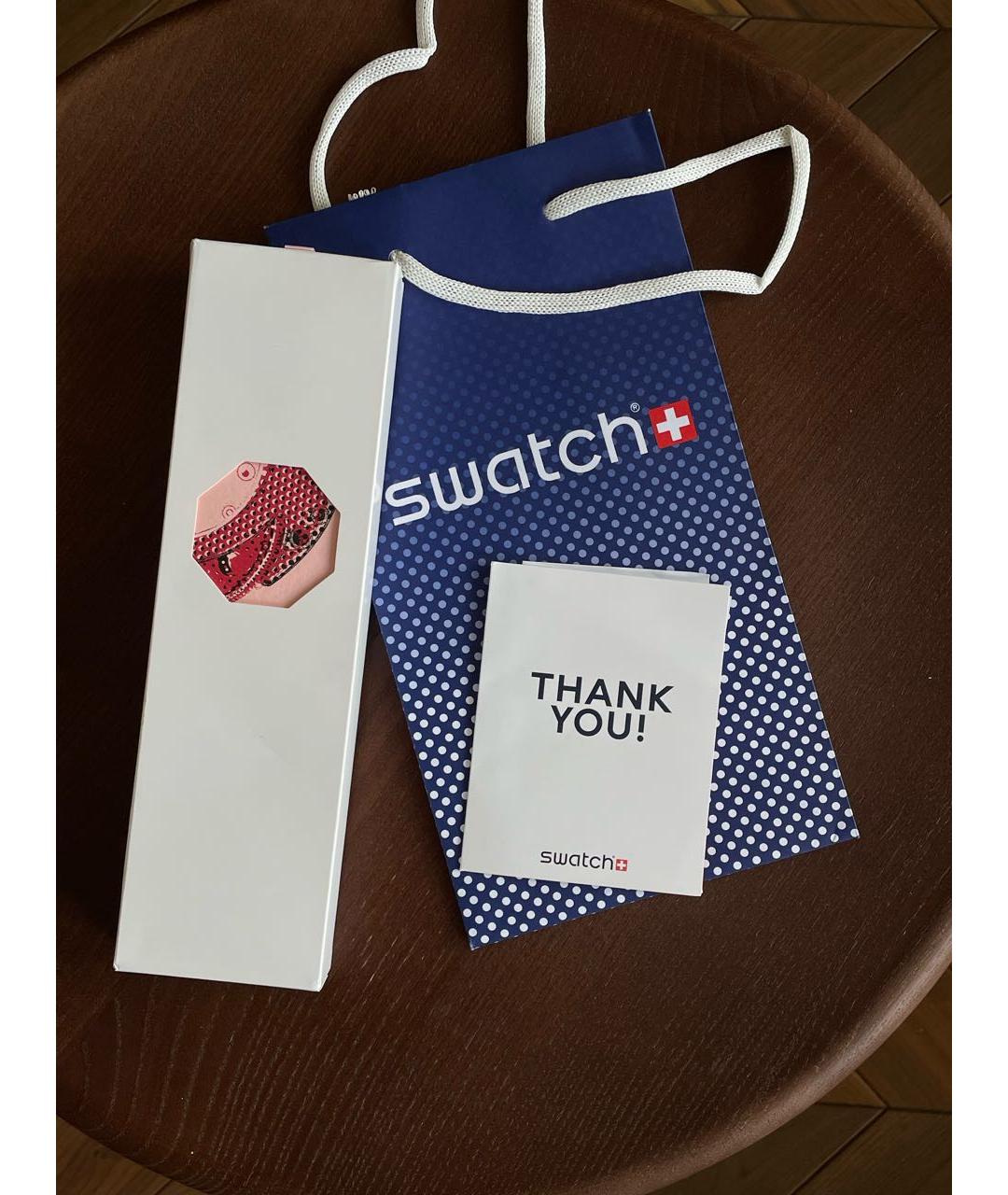 Swatch Розовые часы, фото 6