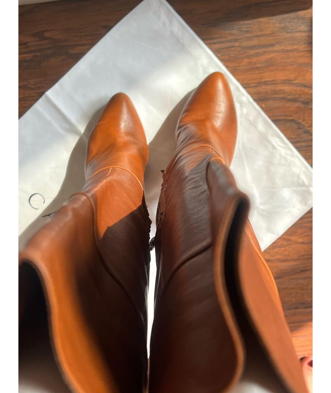 CASADEI Коричневые кожаные ботфорты, фото 3