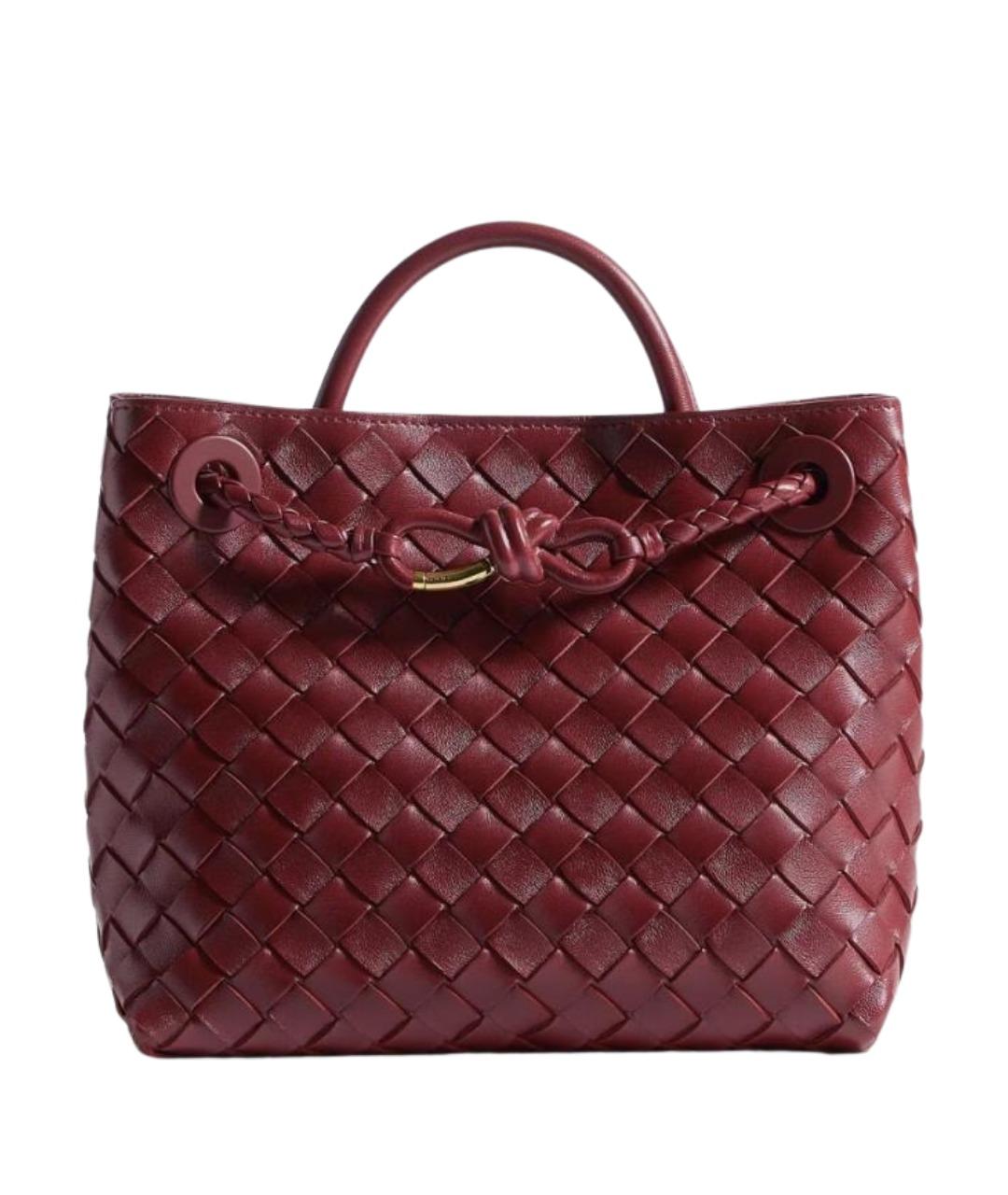 BOTTEGA VENETA Красная кожаная сумка через плечо, фото 1