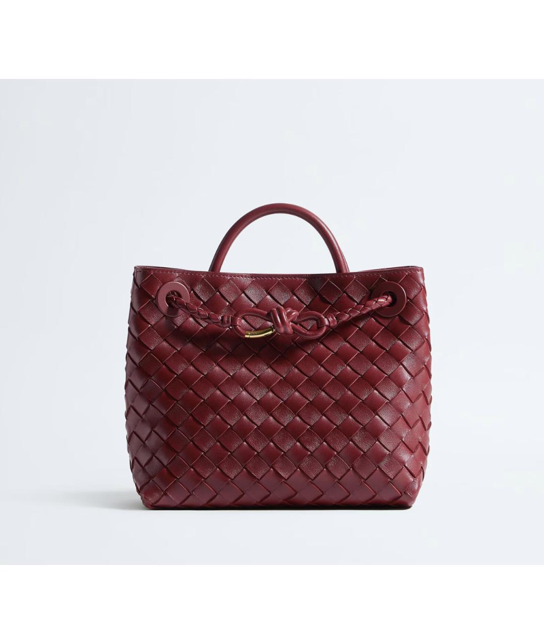 BOTTEGA VENETA Красная кожаная сумка через плечо, фото 4