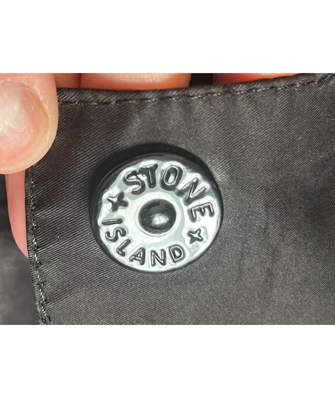 STONE ISLAND Черная полиамидовая куртка, фото 3