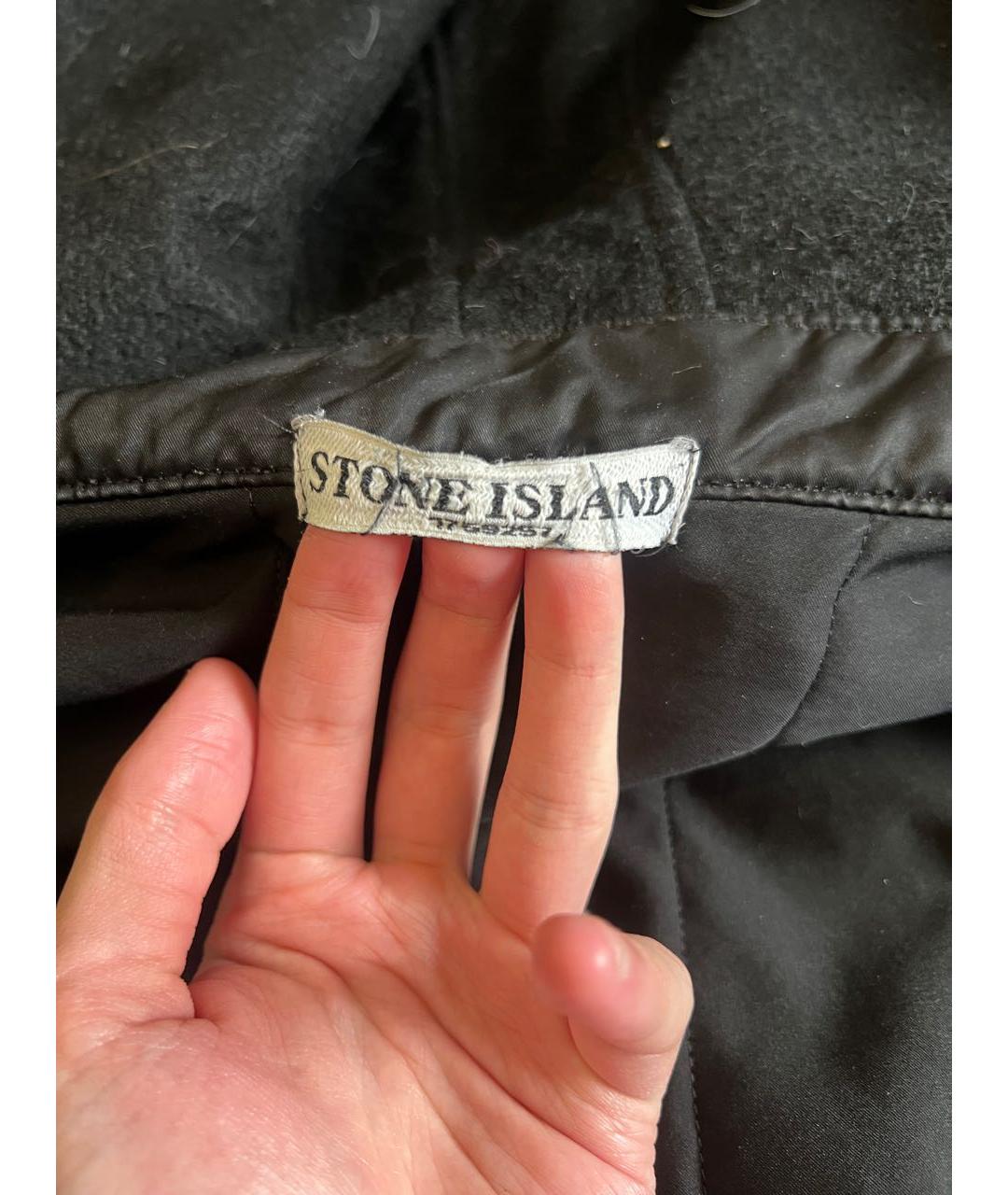 STONE ISLAND Черная полиамидовая куртка, фото 2