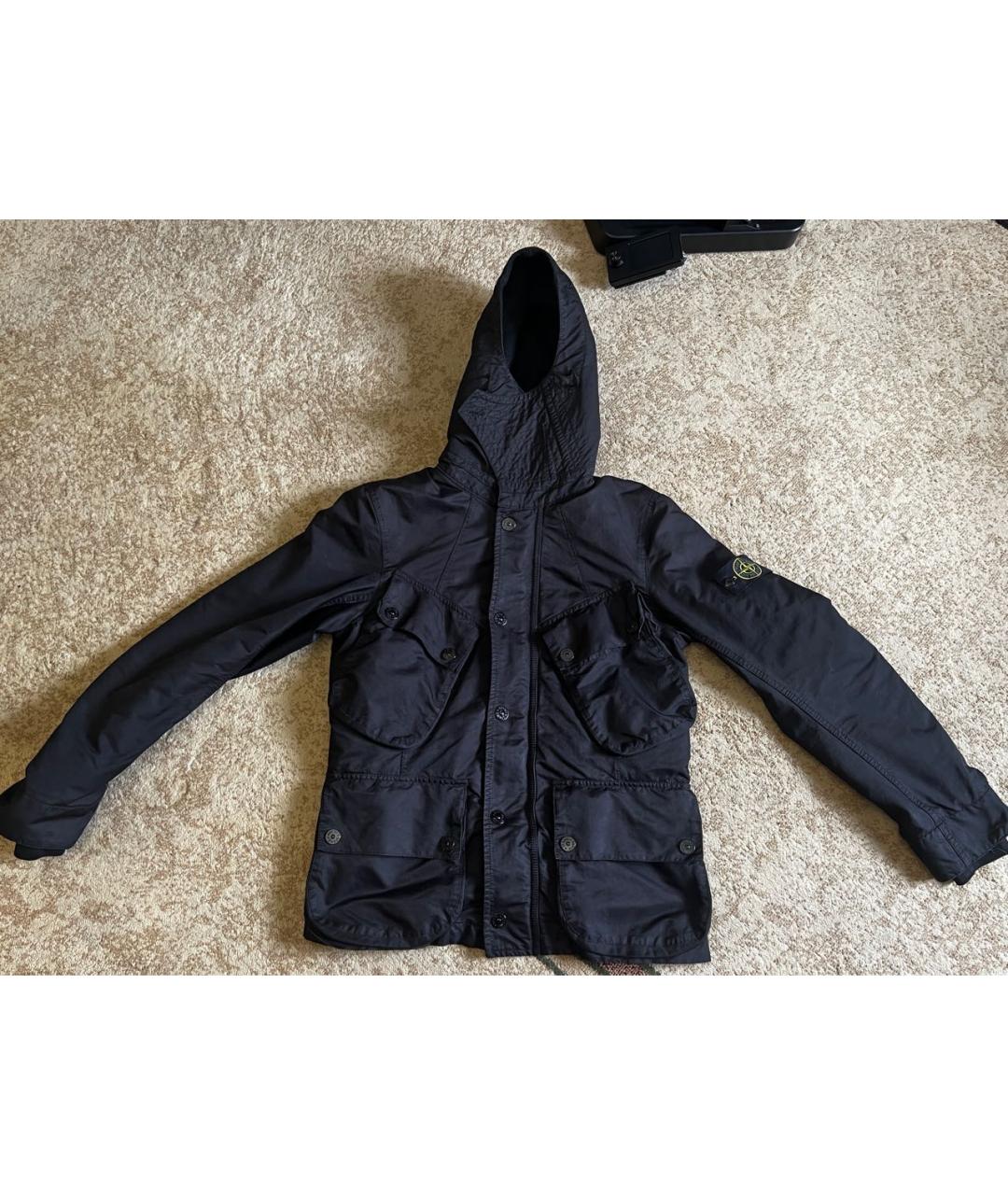 STONE ISLAND Черная полиамидовая куртка, фото 4