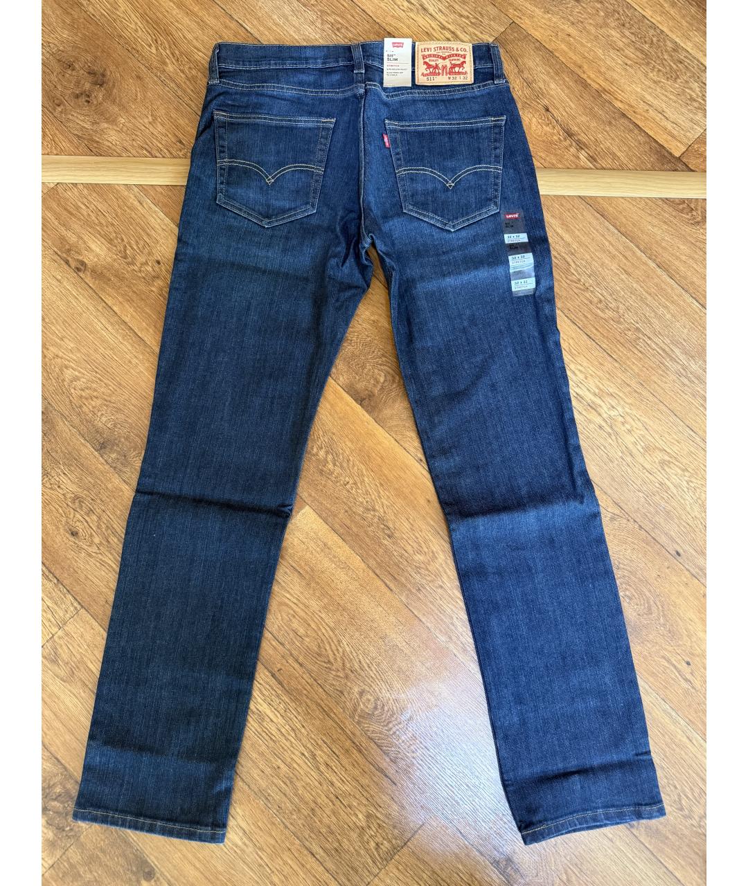 LEVI'S Синие прямые джинсы, фото 2