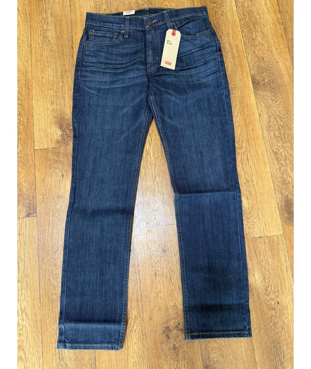 LEVI'S Синие прямые джинсы, фото 5