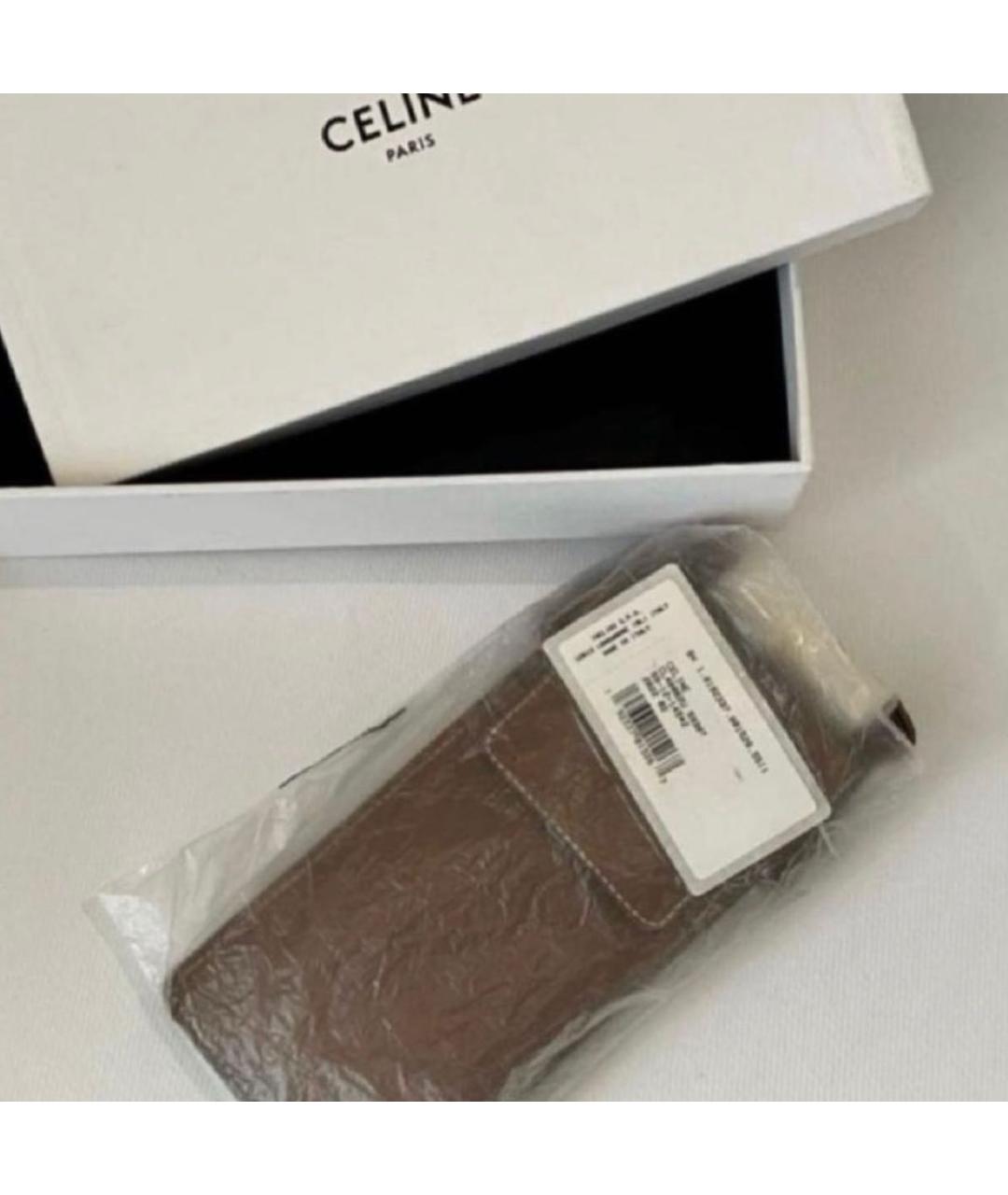 CELINE Коричневая сумка на плечо, фото 2