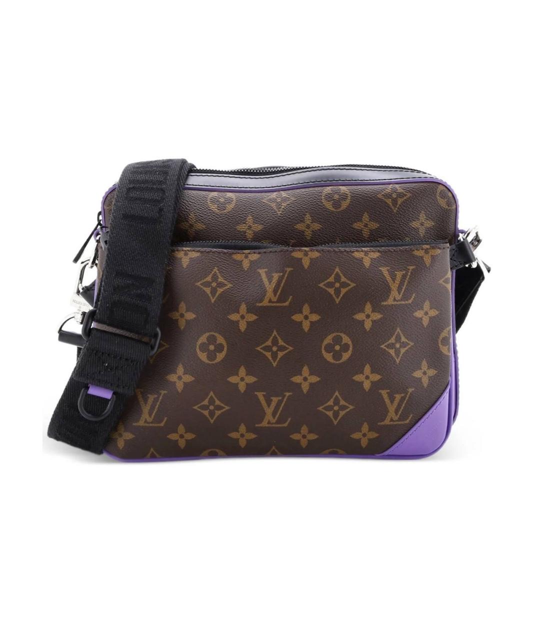 LOUIS VUITTON Коричневая сумка на плечо из канвы, фото 9