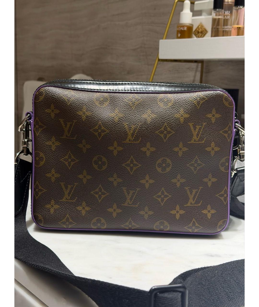 LOUIS VUITTON Коричневая сумка на плечо из канвы, фото 3