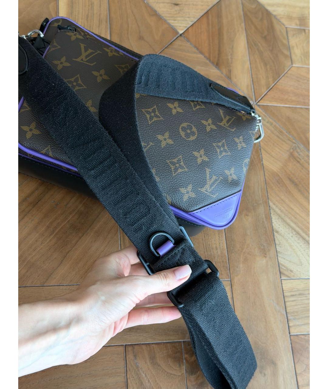 LOUIS VUITTON Коричневая сумка на плечо из канвы, фото 6