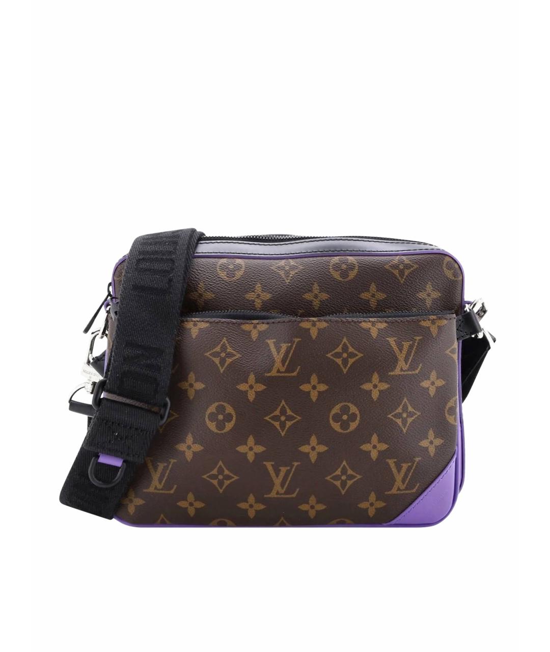 LOUIS VUITTON Коричневая сумка на плечо из канвы, фото 1