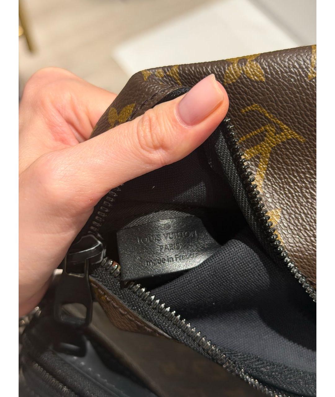 LOUIS VUITTON Коричневая сумка на плечо из канвы, фото 4