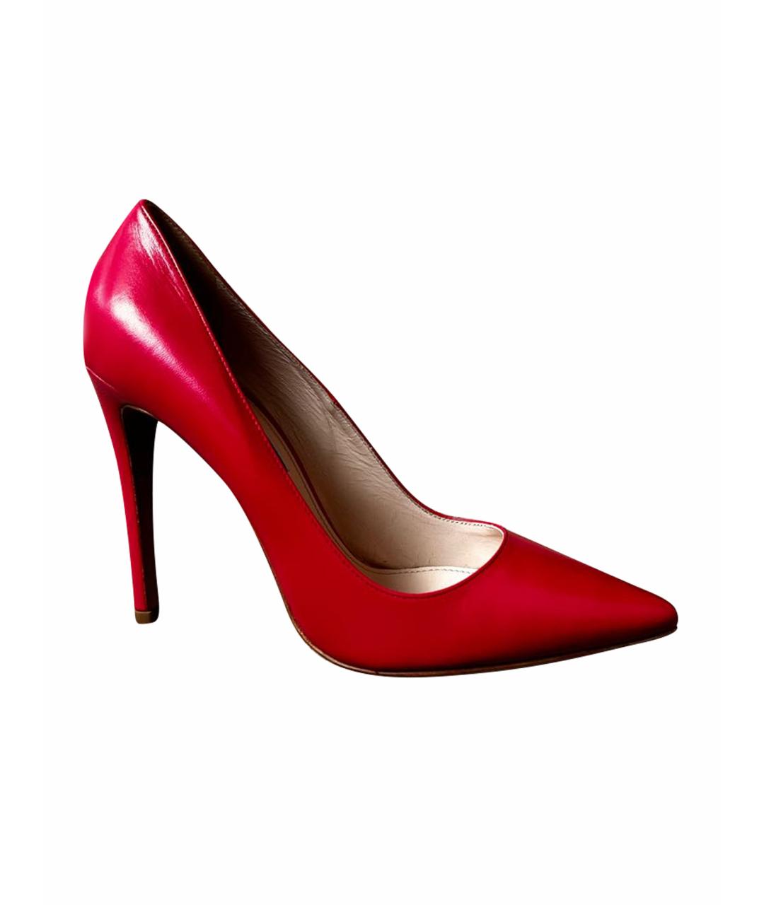 PRADA Розовые кожаные туфли, фото 1
