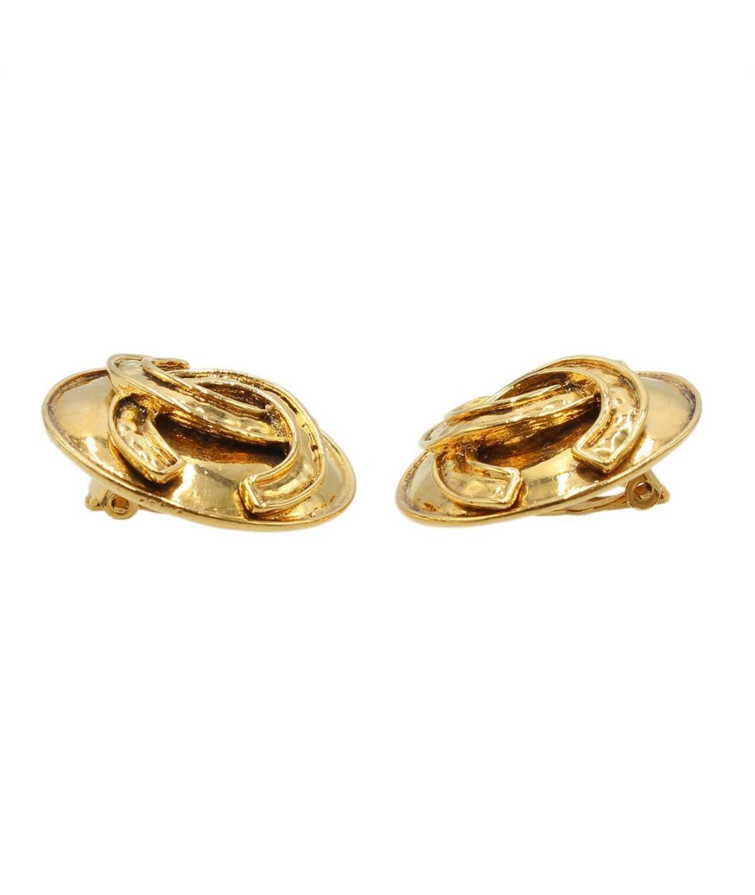CHANEL Золотые серьги, фото 4