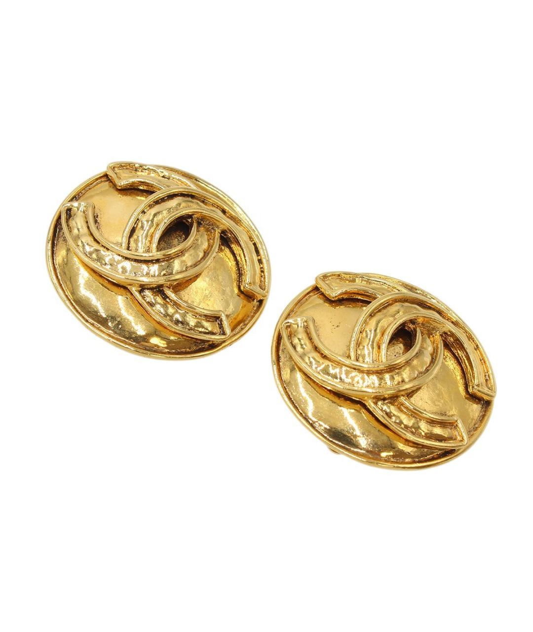 CHANEL Золотые серьги, фото 3