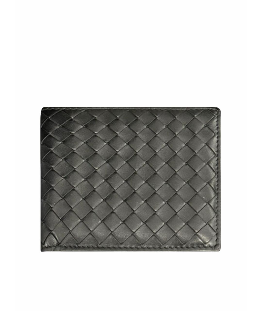BOTTEGA VENETA Черный кожаный кошелек, фото 5