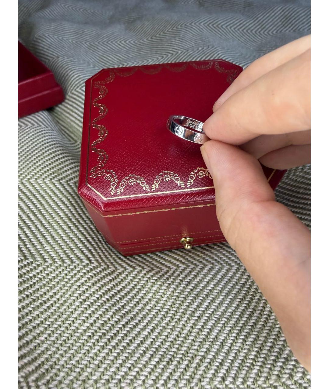 CARTIER Серебряное кольцо из белого золота, фото 7