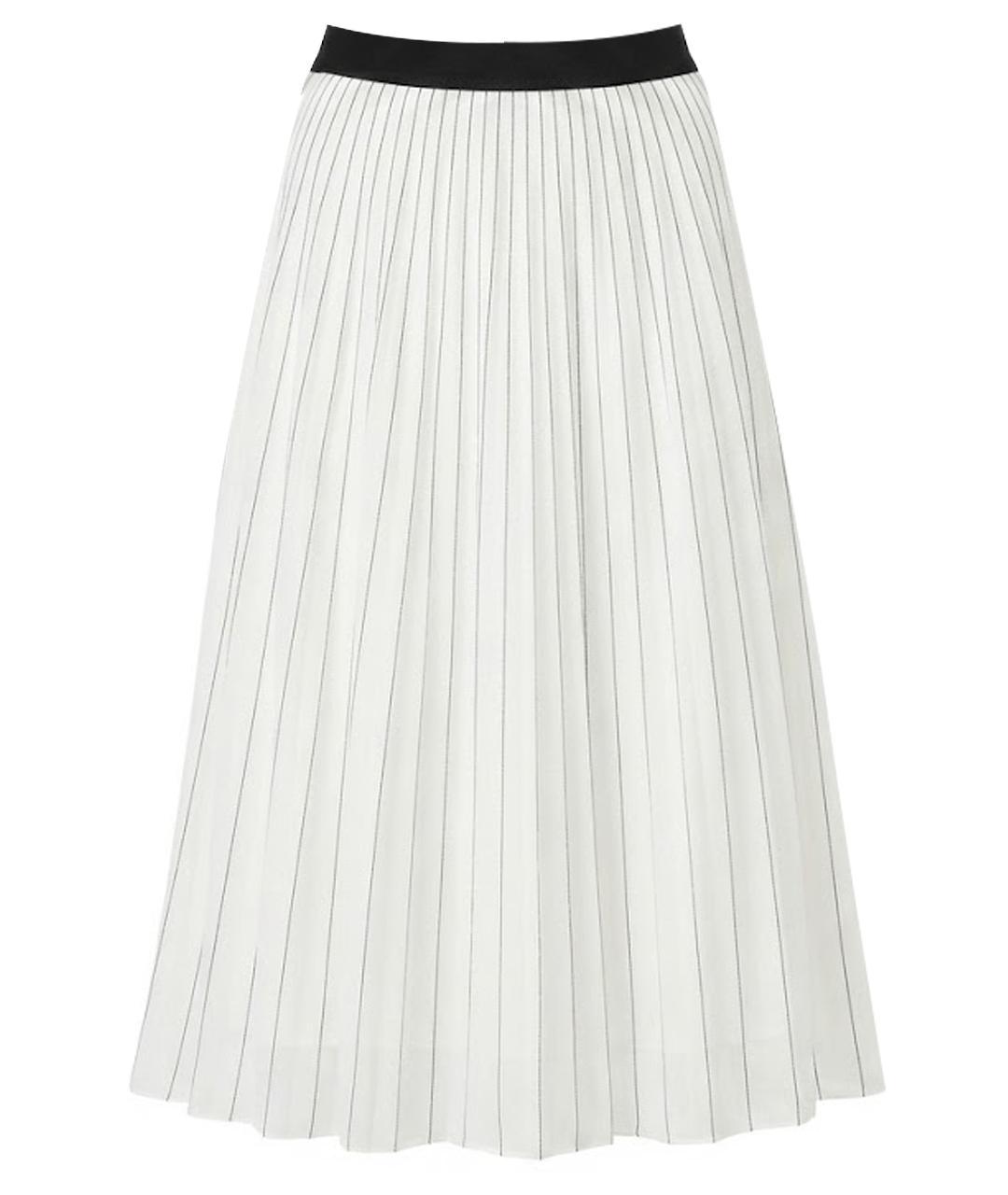 MAX MARA STUDIO Белая вискозная юбка макси, фото 1