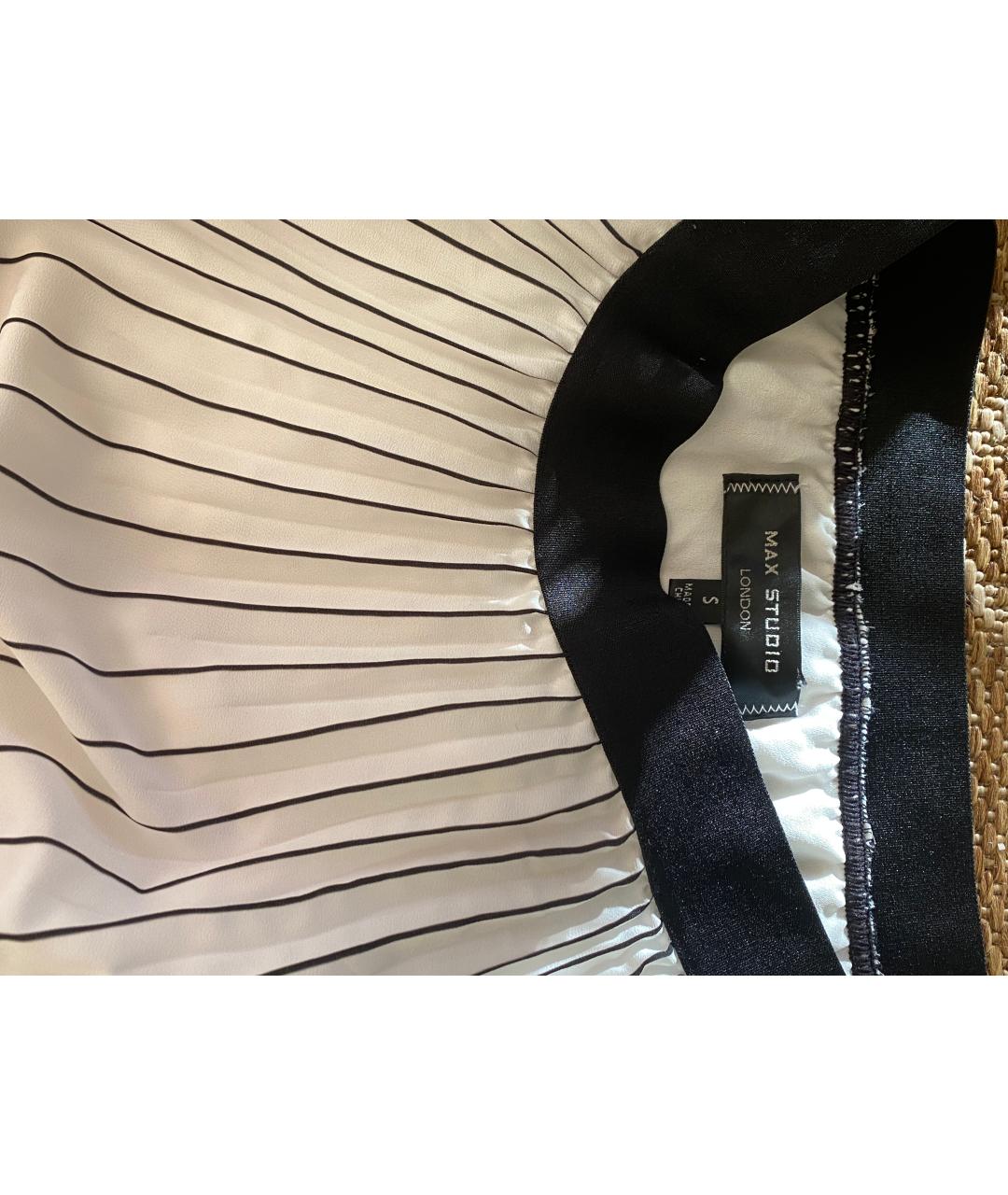 MAX MARA STUDIO Белая вискозная юбка макси, фото 6